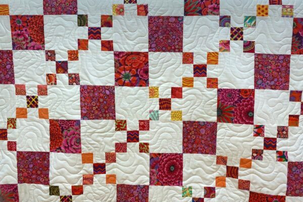 rot weißer chain quilt malachite muster